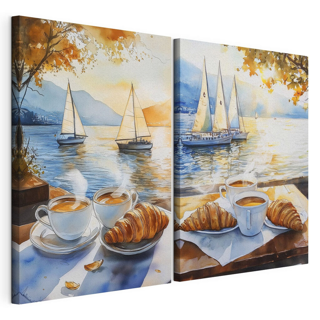 Café face aux voiliers — vue du produit