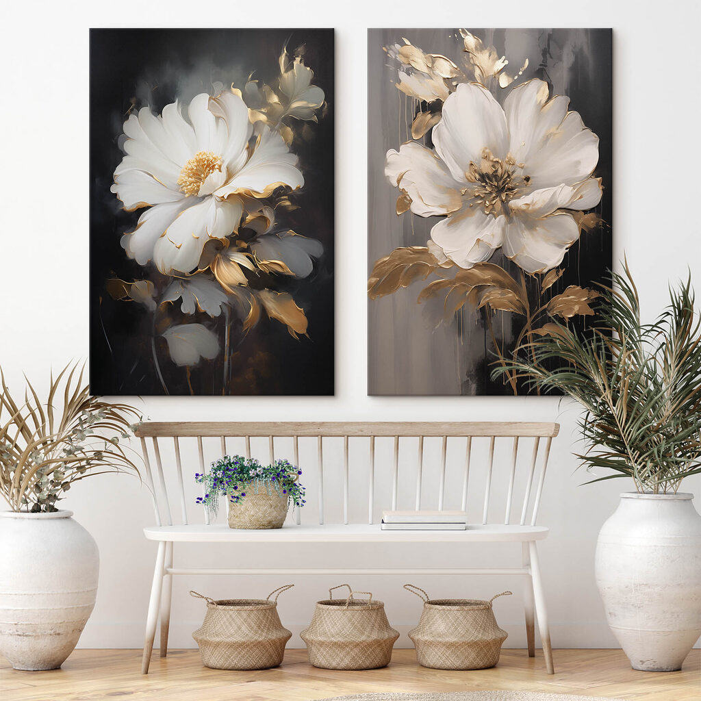 Lumière dans les fleurs dans un intérieur