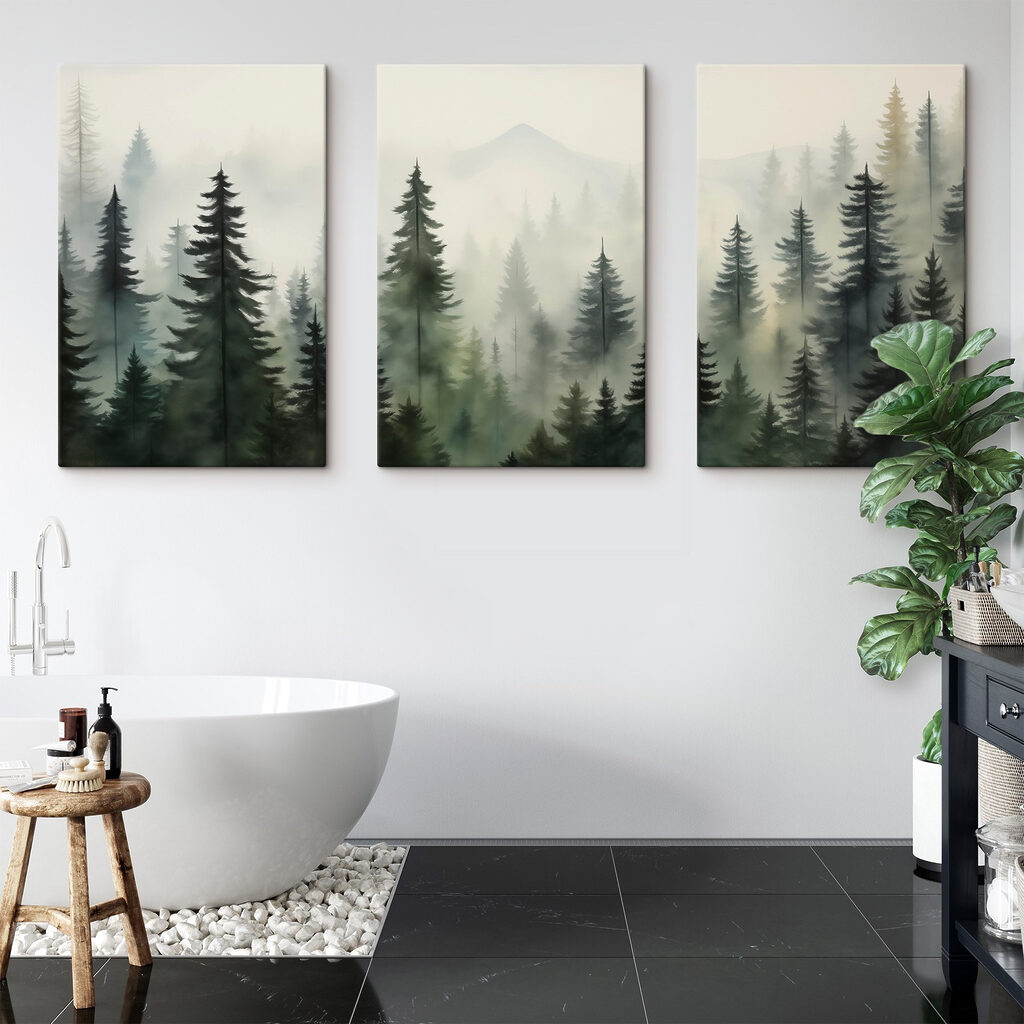 Conifères dans la brume — intérieur 2