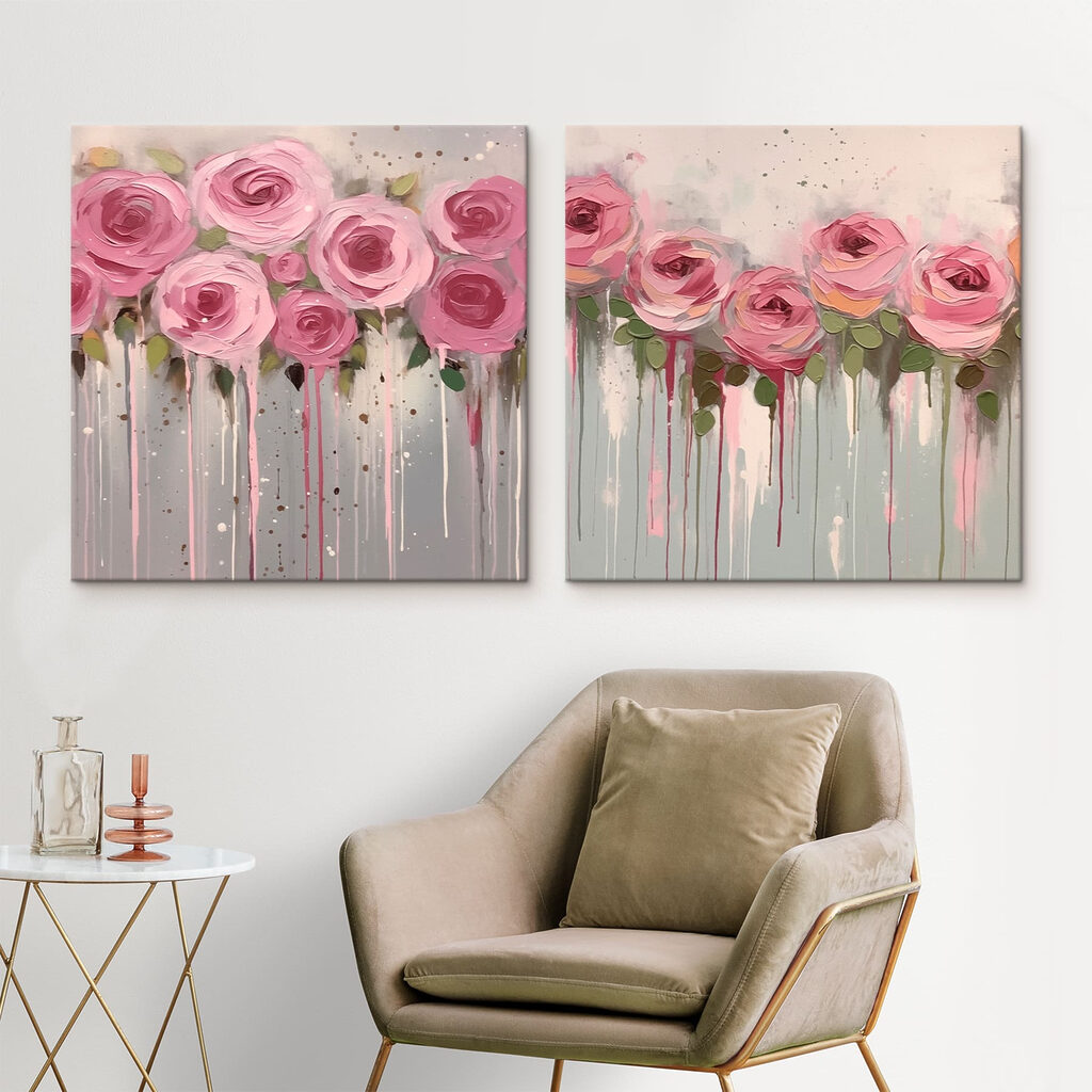 Roses alignées — intérieur 2