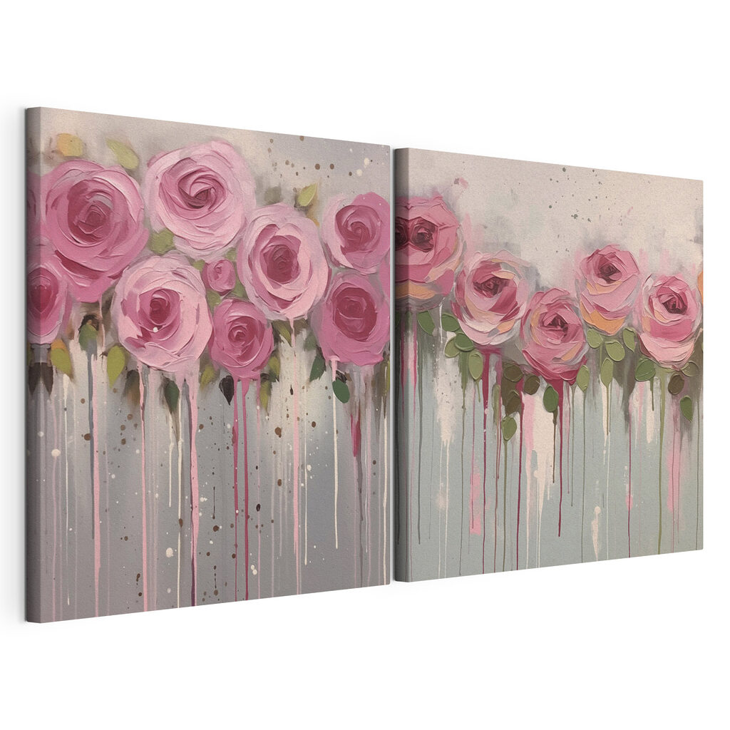 Roses alignées — vue du produit