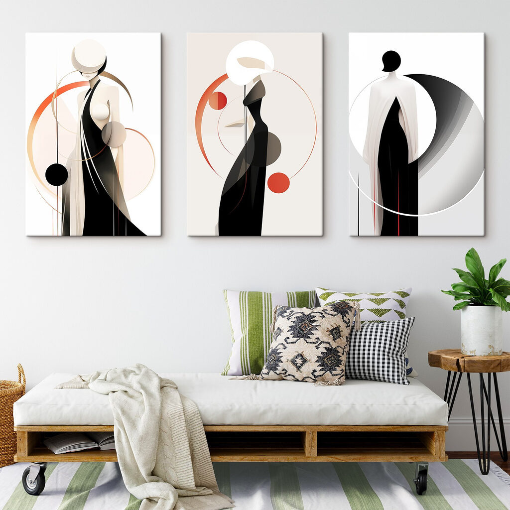 Mouvement gracieux dans un intérieur