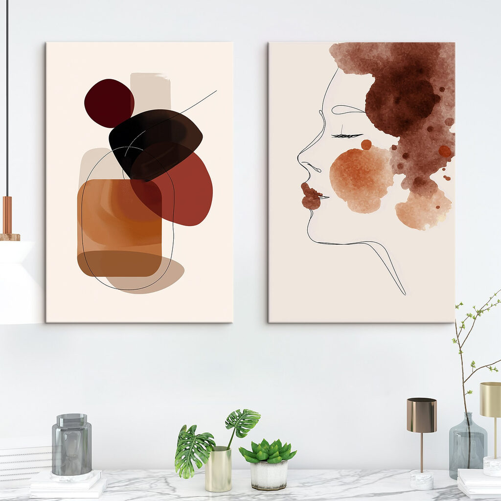 Profil et formes abstraites — intérieur 2