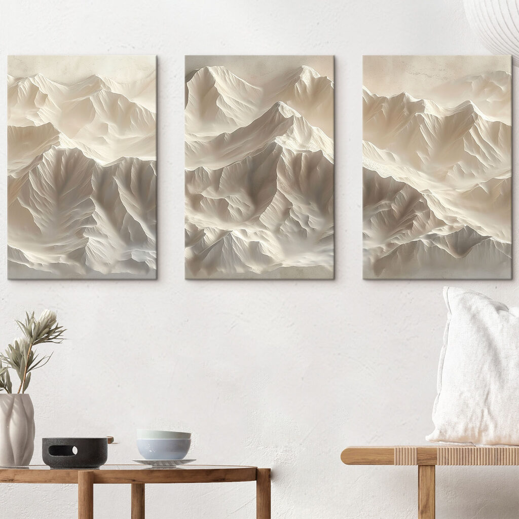 Montagnes de lumière dans un intérieur
