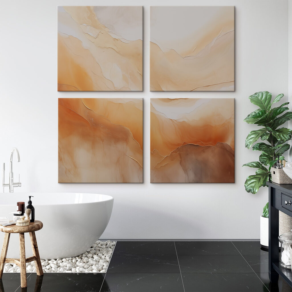 Couleurs en mouvement dans un intérieur