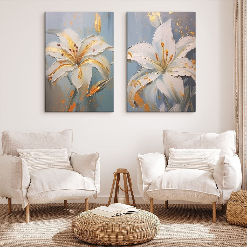 Fleurs blanches éclatantes — intérieur 2