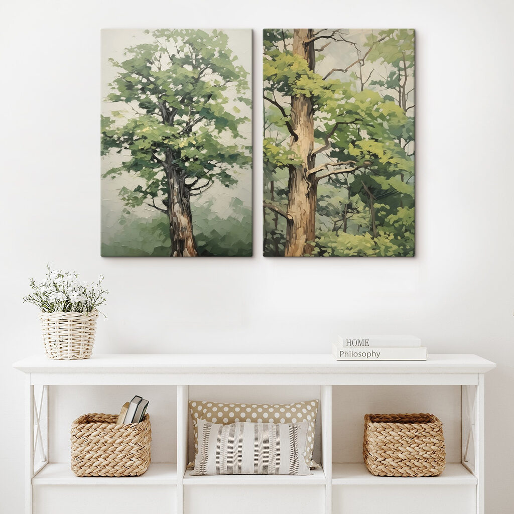Près des arbres dans un intérieur