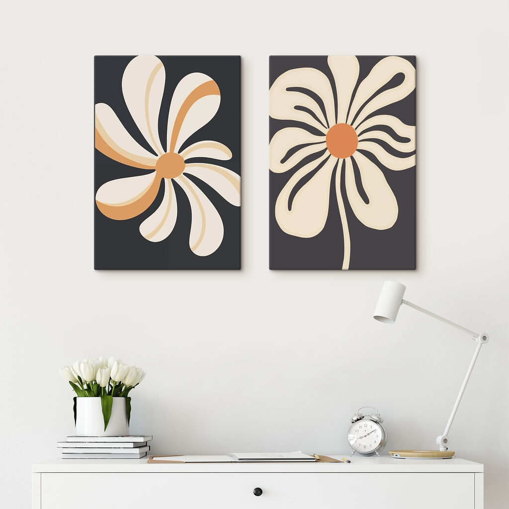 Fleurs stylisées — intérieur 2