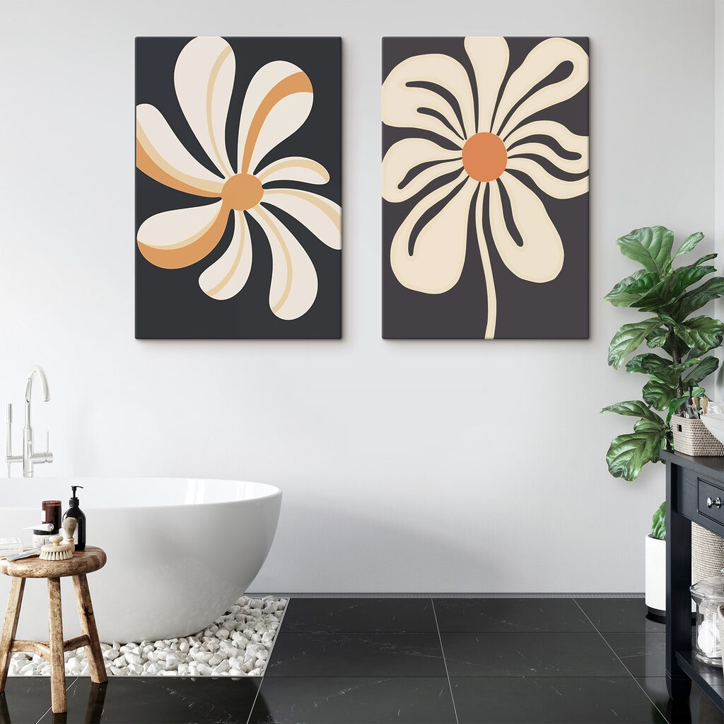 Fleurs stylisées — intérieur 1