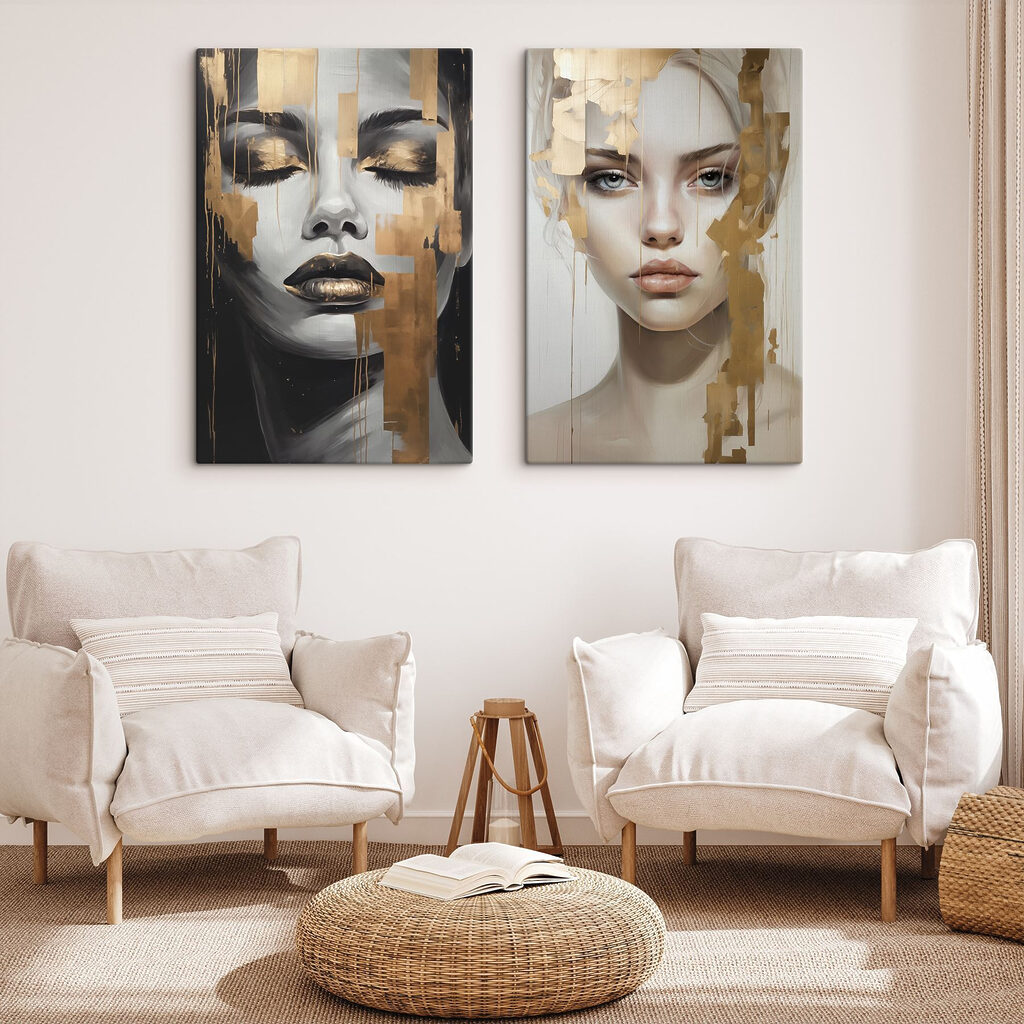 Deux visages de femme — intérieur 1