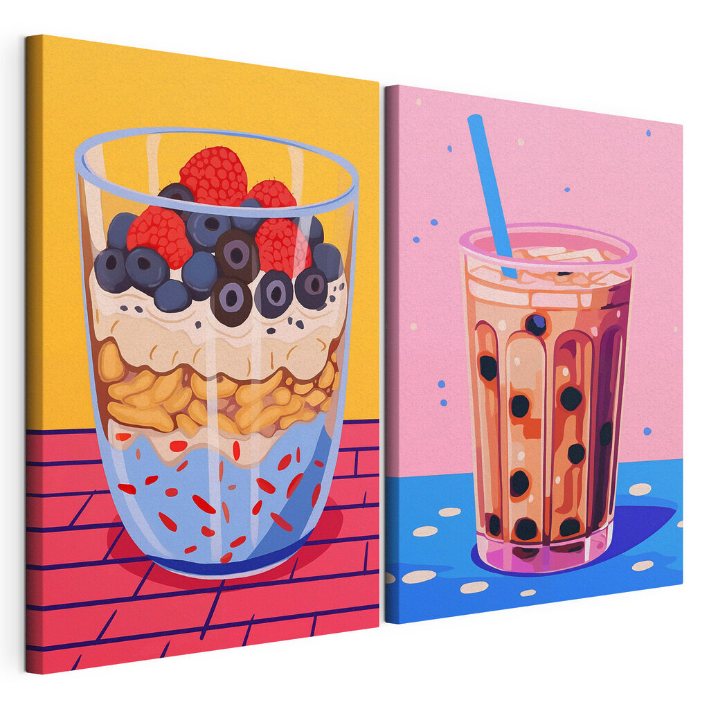 Dessert et bubble tea — vue du produit