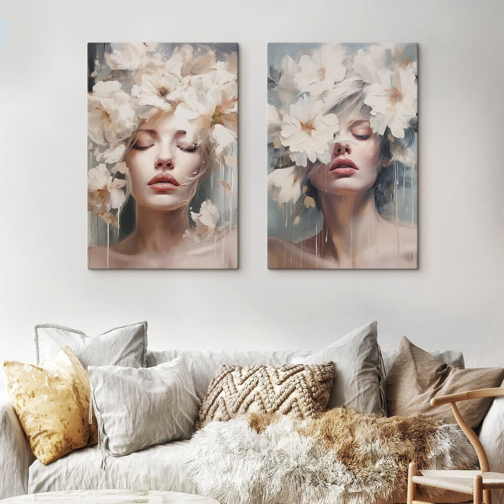 Deux visages fleuris — intérieur 2