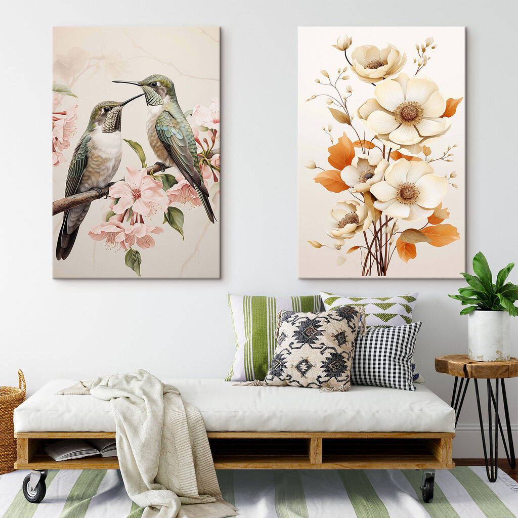 Oiseaux et fleurs — intérieur 2