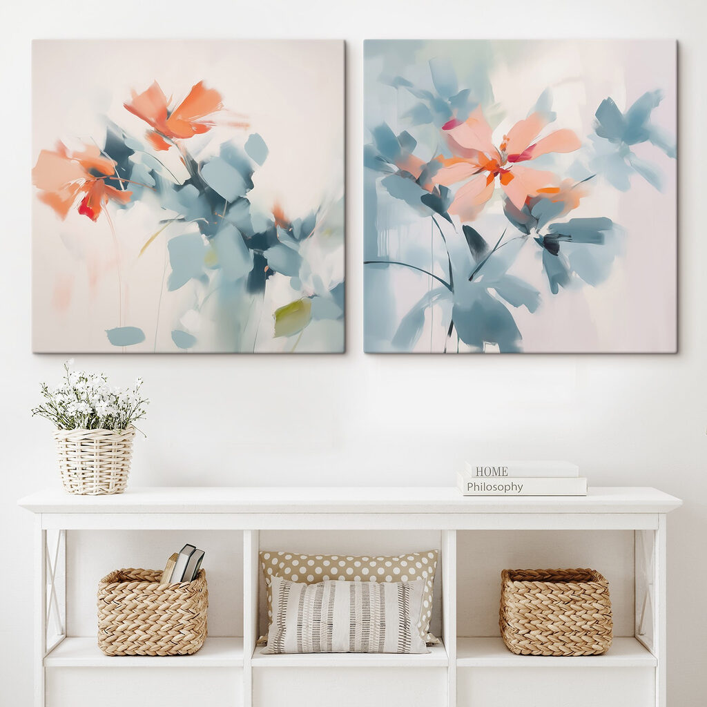 Fleurs et feuilles fondues — intérieur 2