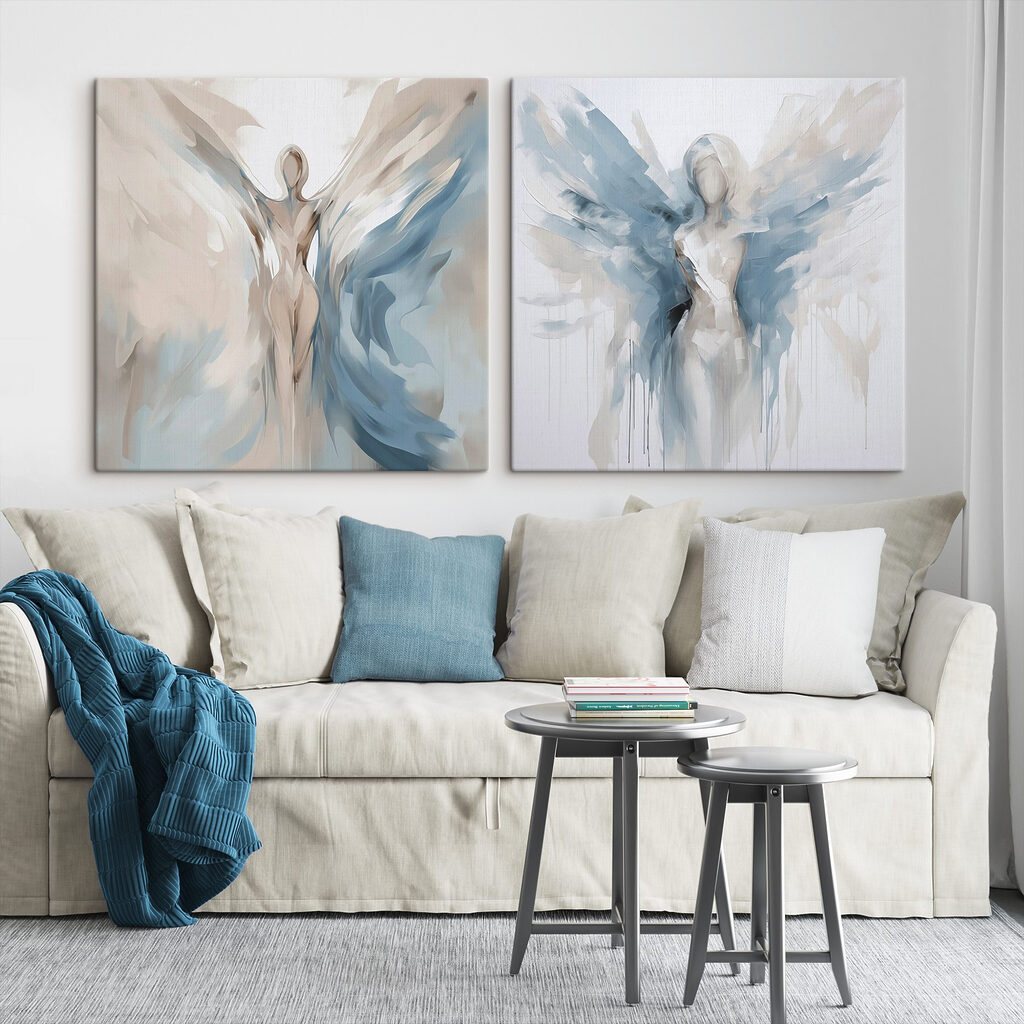 Ailes de lumière dans un intérieur