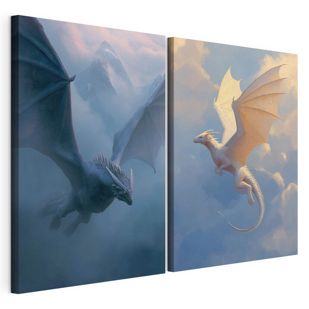 Dragons dans le ciel — vue du produit