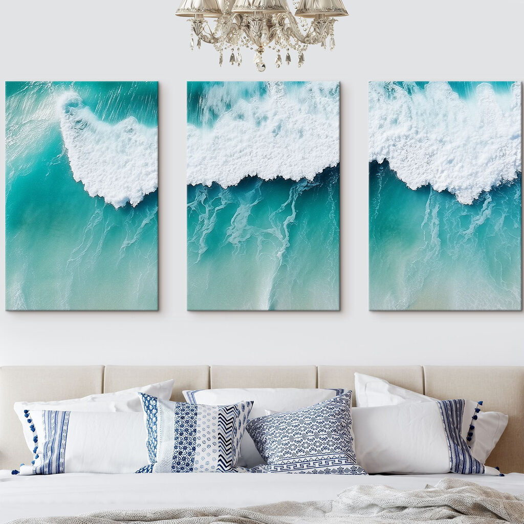 Vagues turquoise — intérieur 1