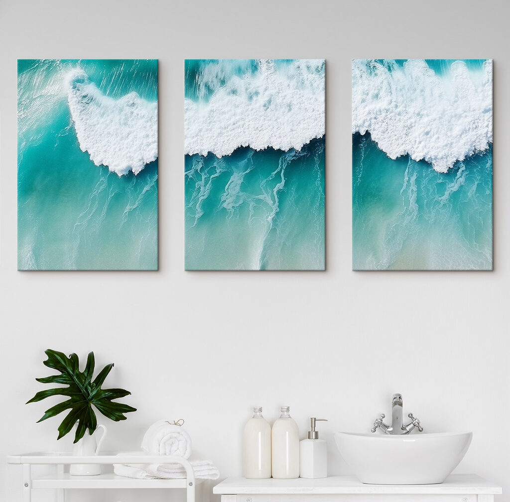 Vagues turquoise — intérieur 2