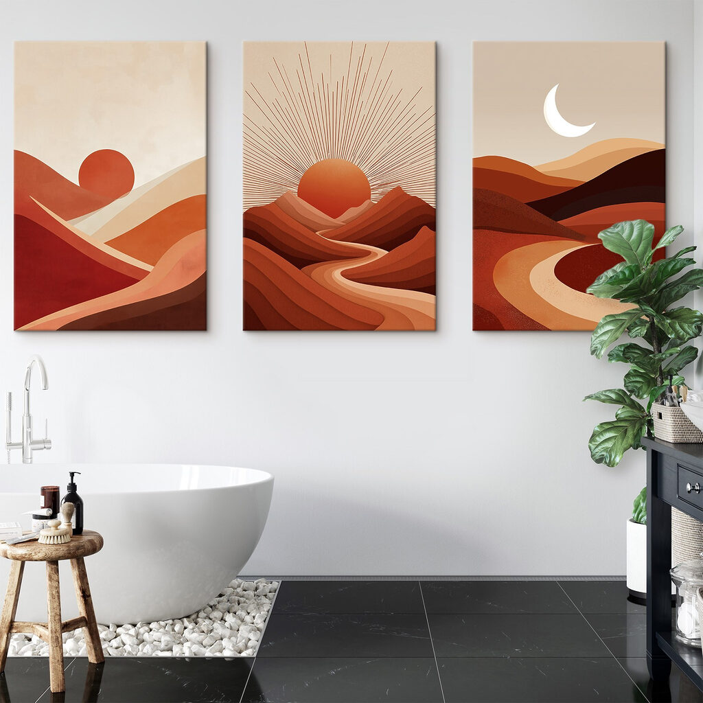 Dunes au soleil dans un intérieur