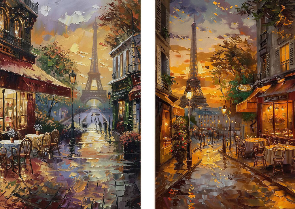 Soir à Paris — motif complet