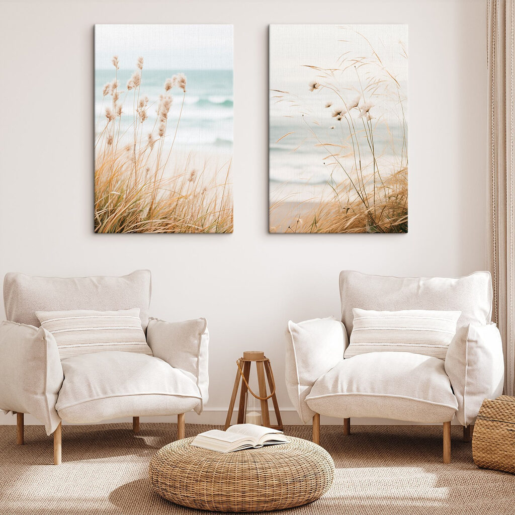 Herbes du littoral dans un intérieur