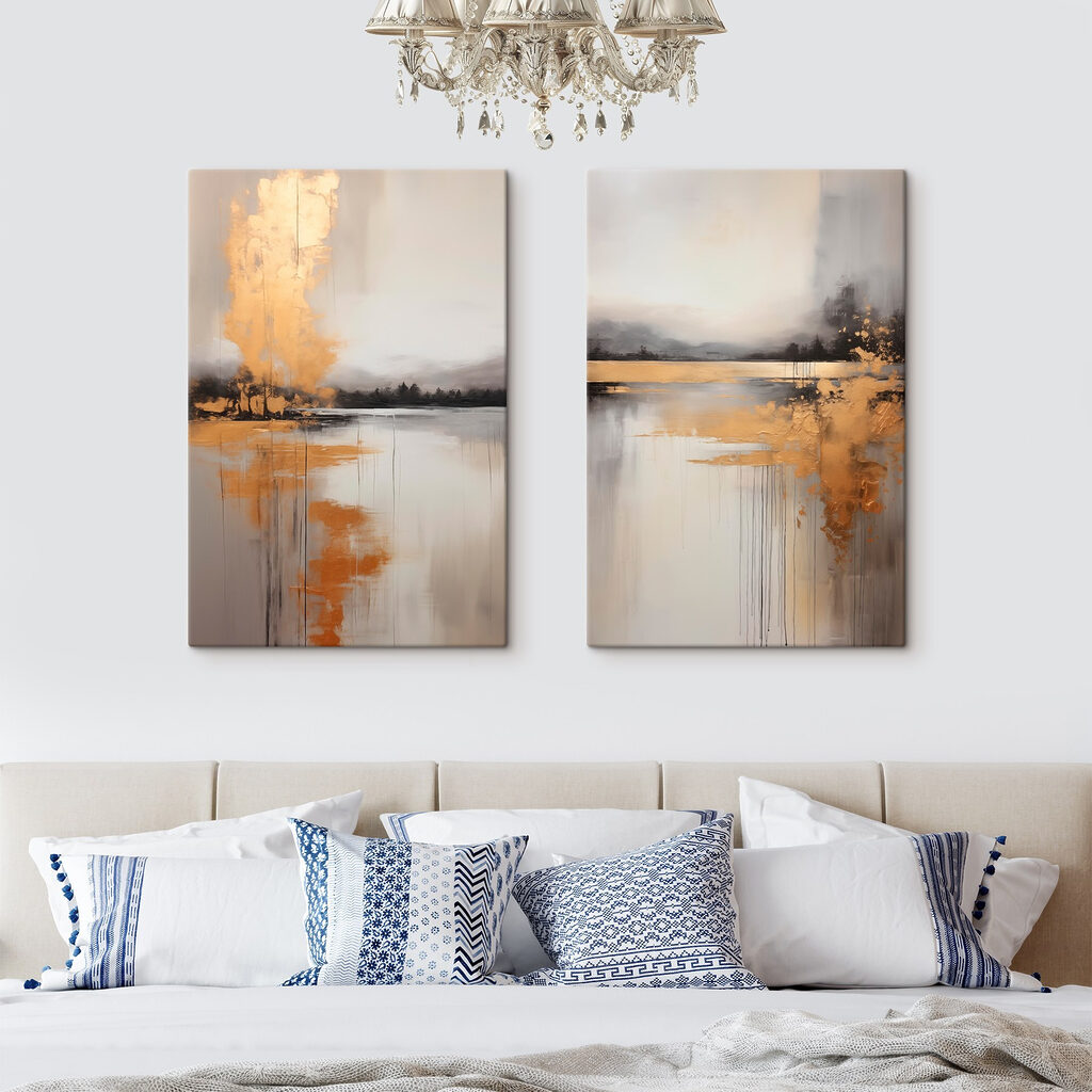 Rive dorée dans un intérieur