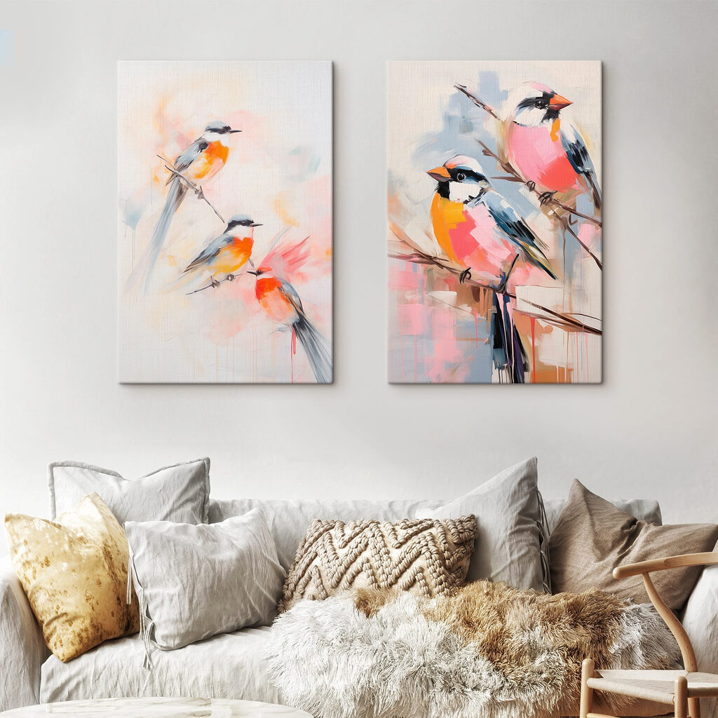 Oiseaux sur les branches — intérieur 2