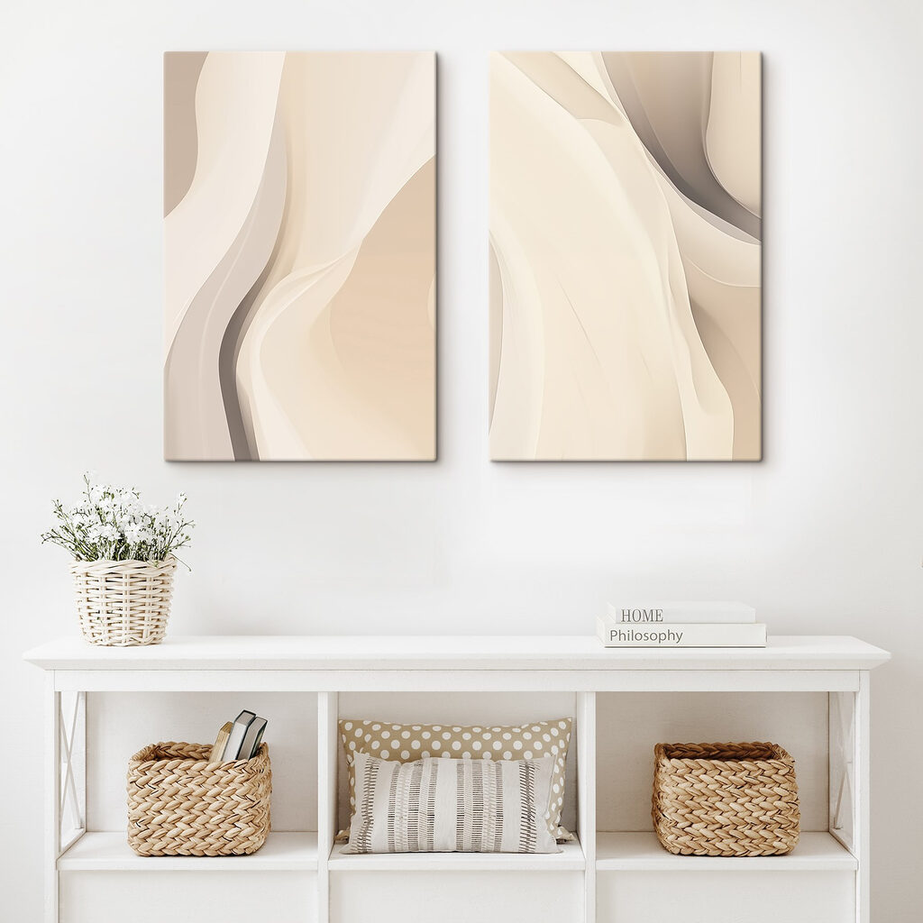 Doux drapés dans un intérieur