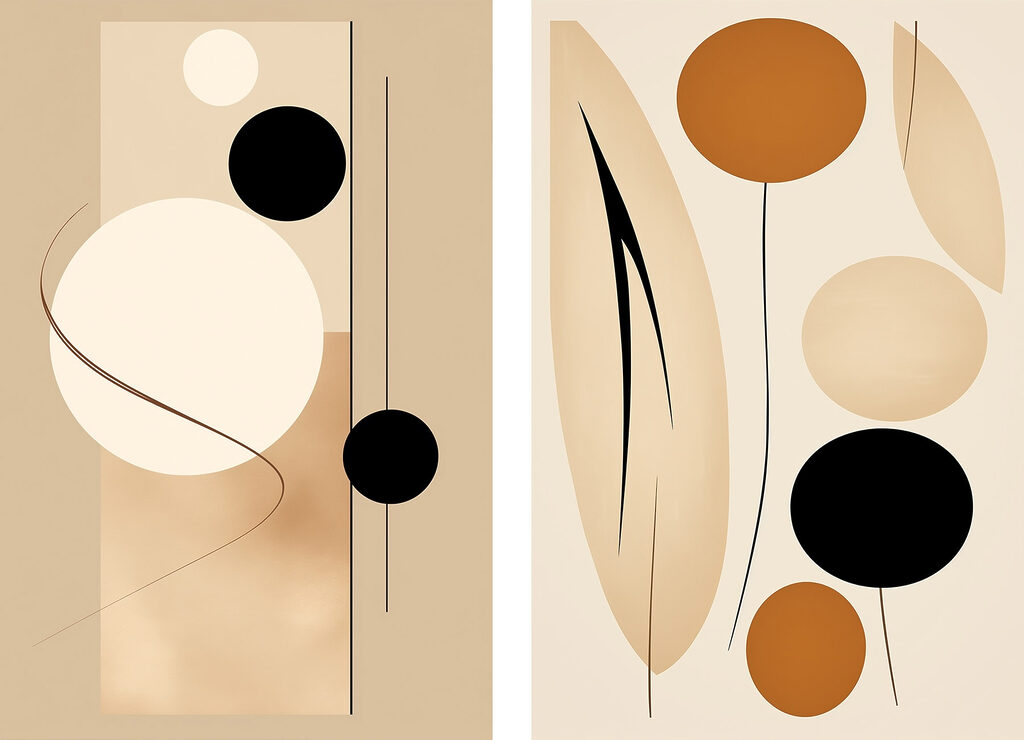 Équilibre des formes — motif complet