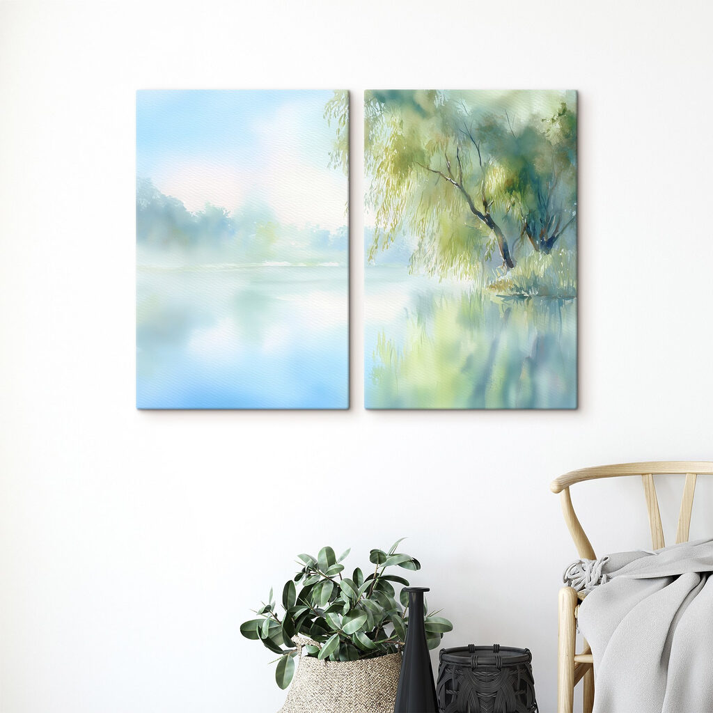 Lac dans la brume — intérieur 1