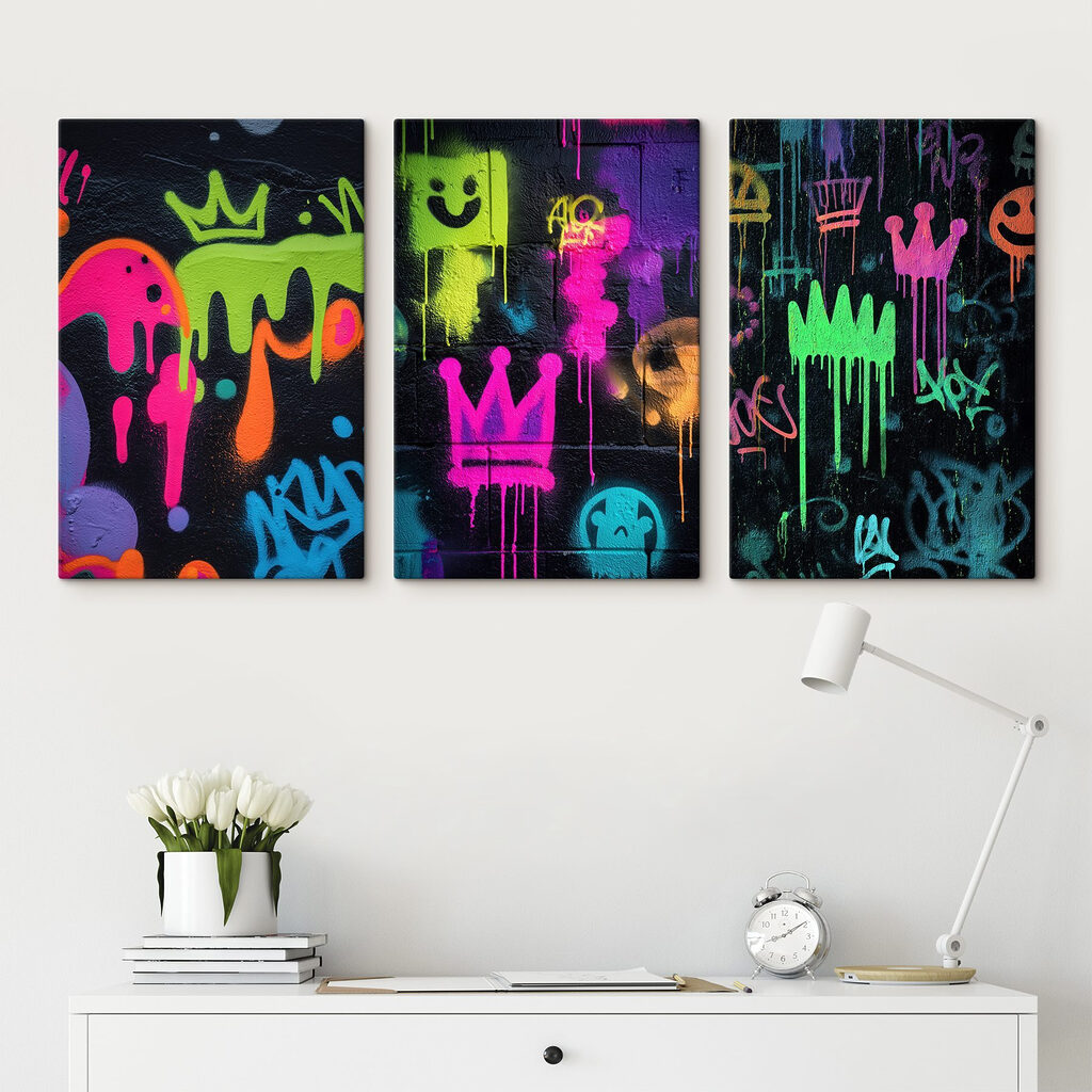 Art urbain ludique dans un intérieur
