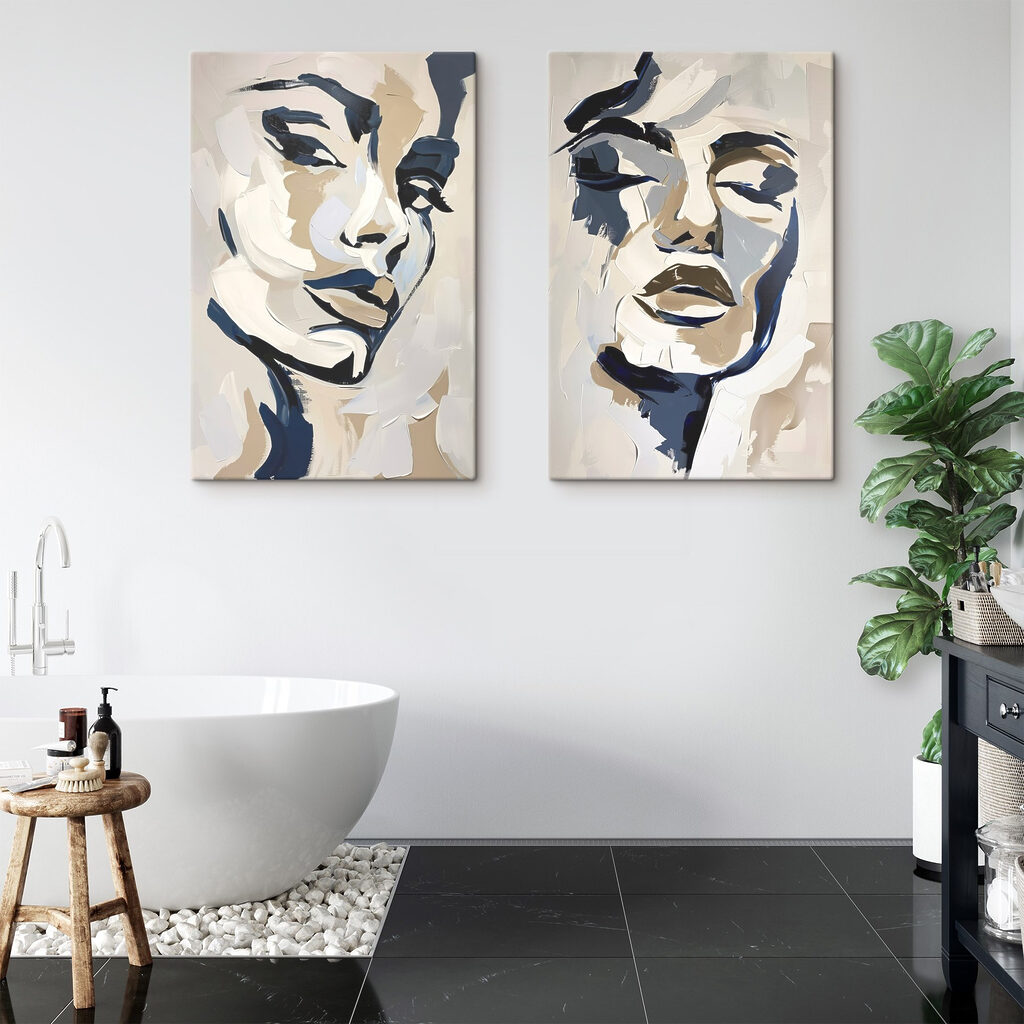 Visages en larges touches — intérieur 2