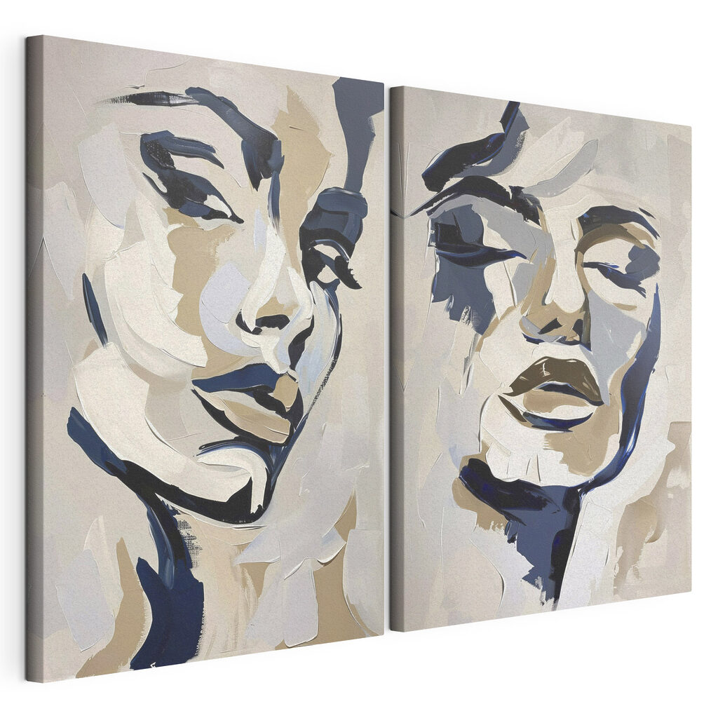 Visages en larges touches — vue du produit