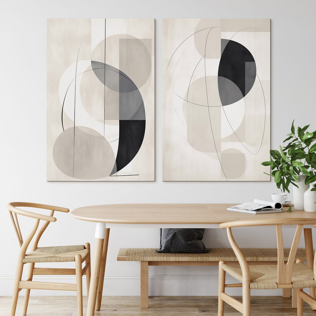 Cercles en équilibre dans un intérieur