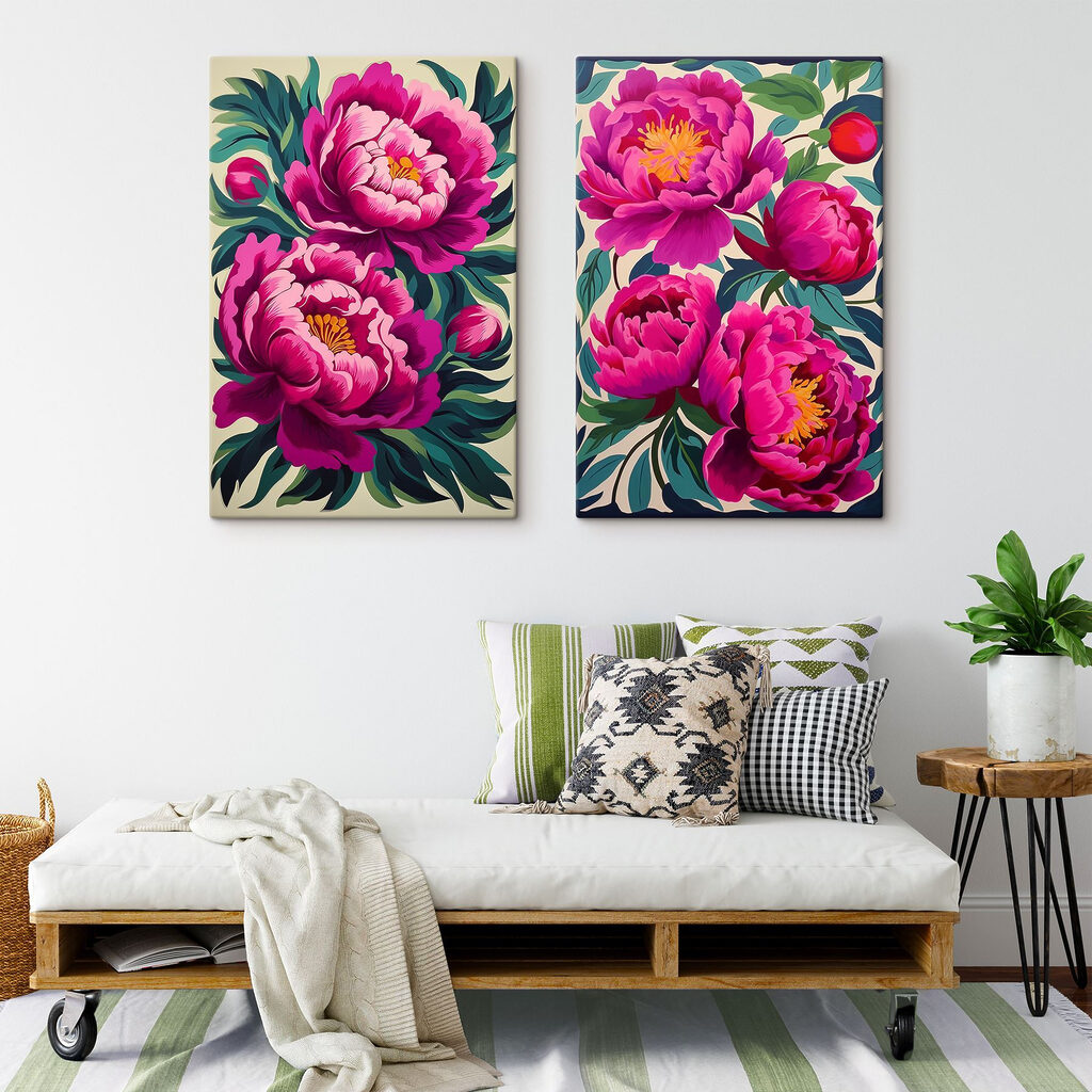 Fleurs éclatantes — intérieur 1
