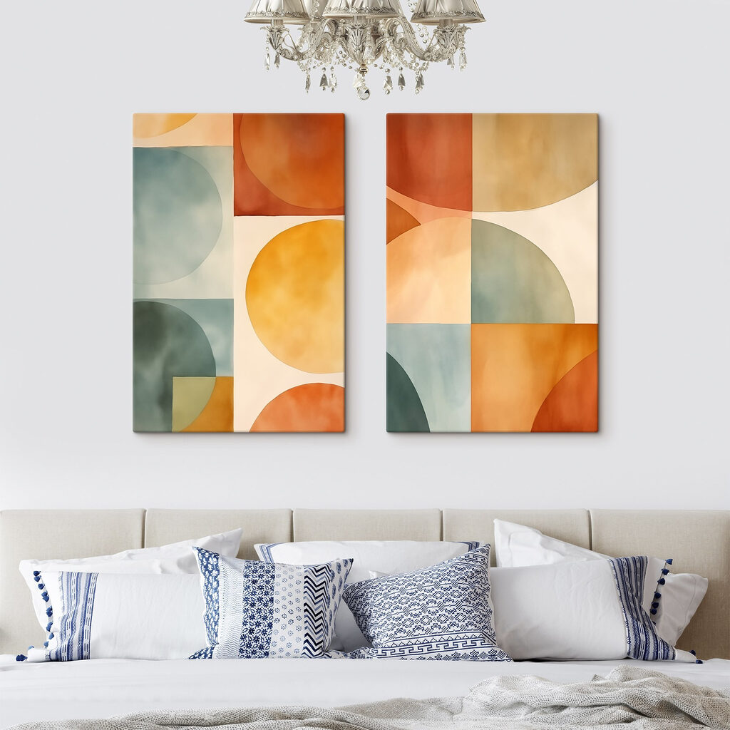 Formes aux tons chauds — intérieur 1