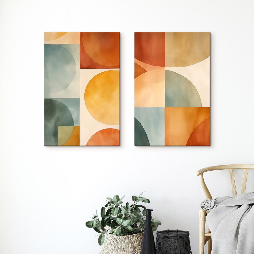 Formes aux tons chauds — intérieur 2