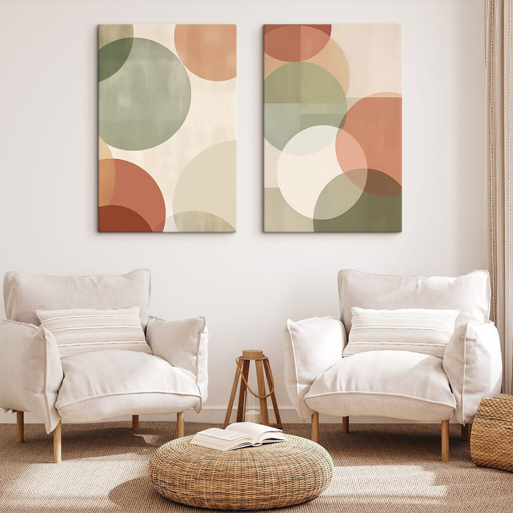 Cercles aux tons doux — intérieur 2