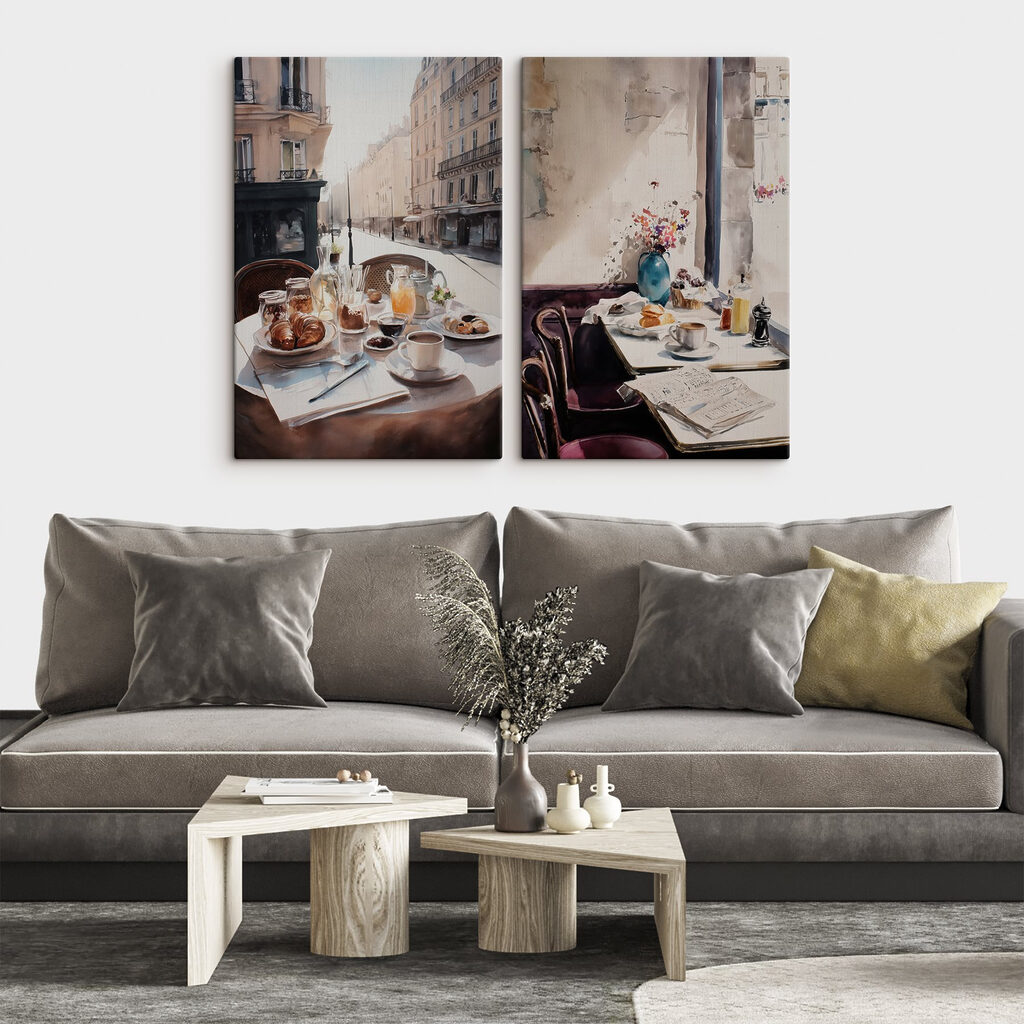 Petit-déjeuner au café — intérieur 1