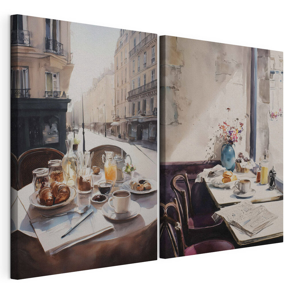 Petit-déjeuner au café — vue du produit