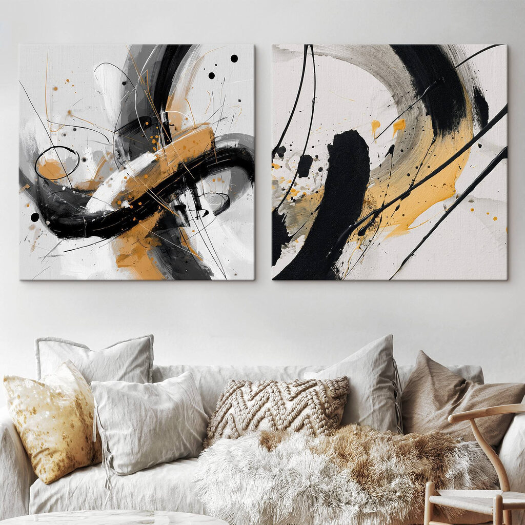Arabesques noires et jaunes — intérieur 2
