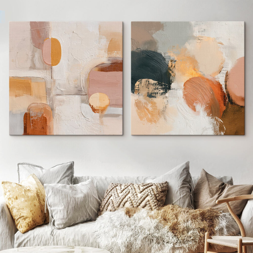 Aplats chaleureux dans un intérieur