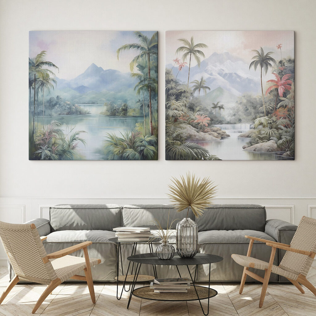 Paysage tropical brumeux — intérieur 1