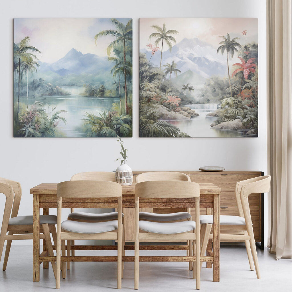 Paysage tropical brumeux — intérieur 2