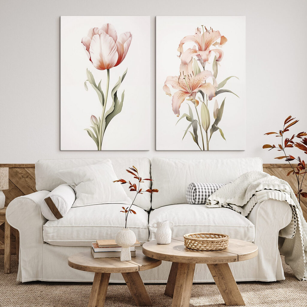 Tendre floraison dans un intérieur
