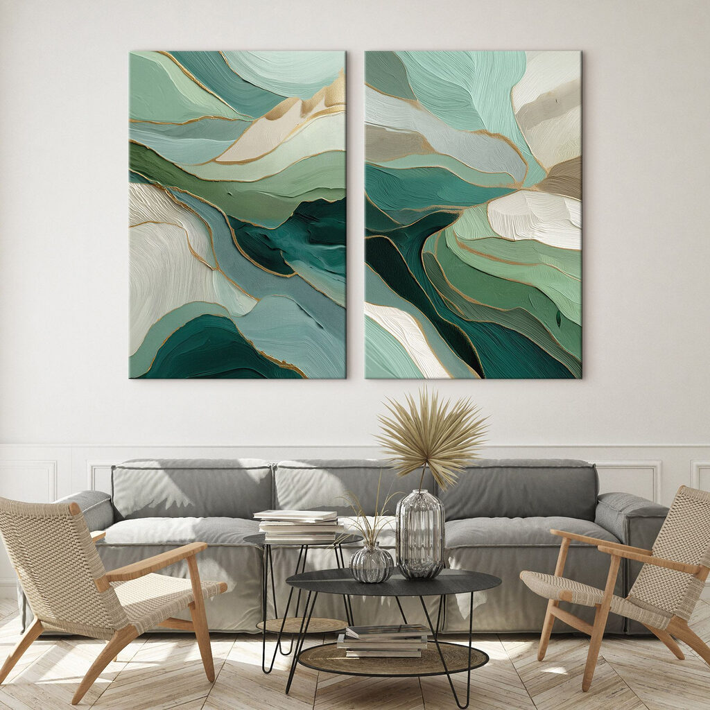 Rivière de jade dans un intérieur