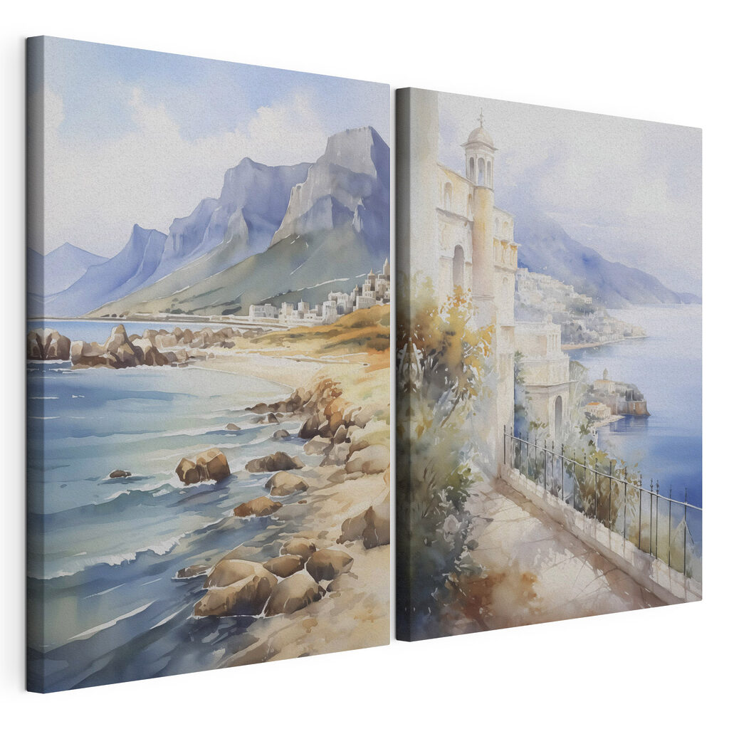 Côte à l’aquarelle — vue du produit