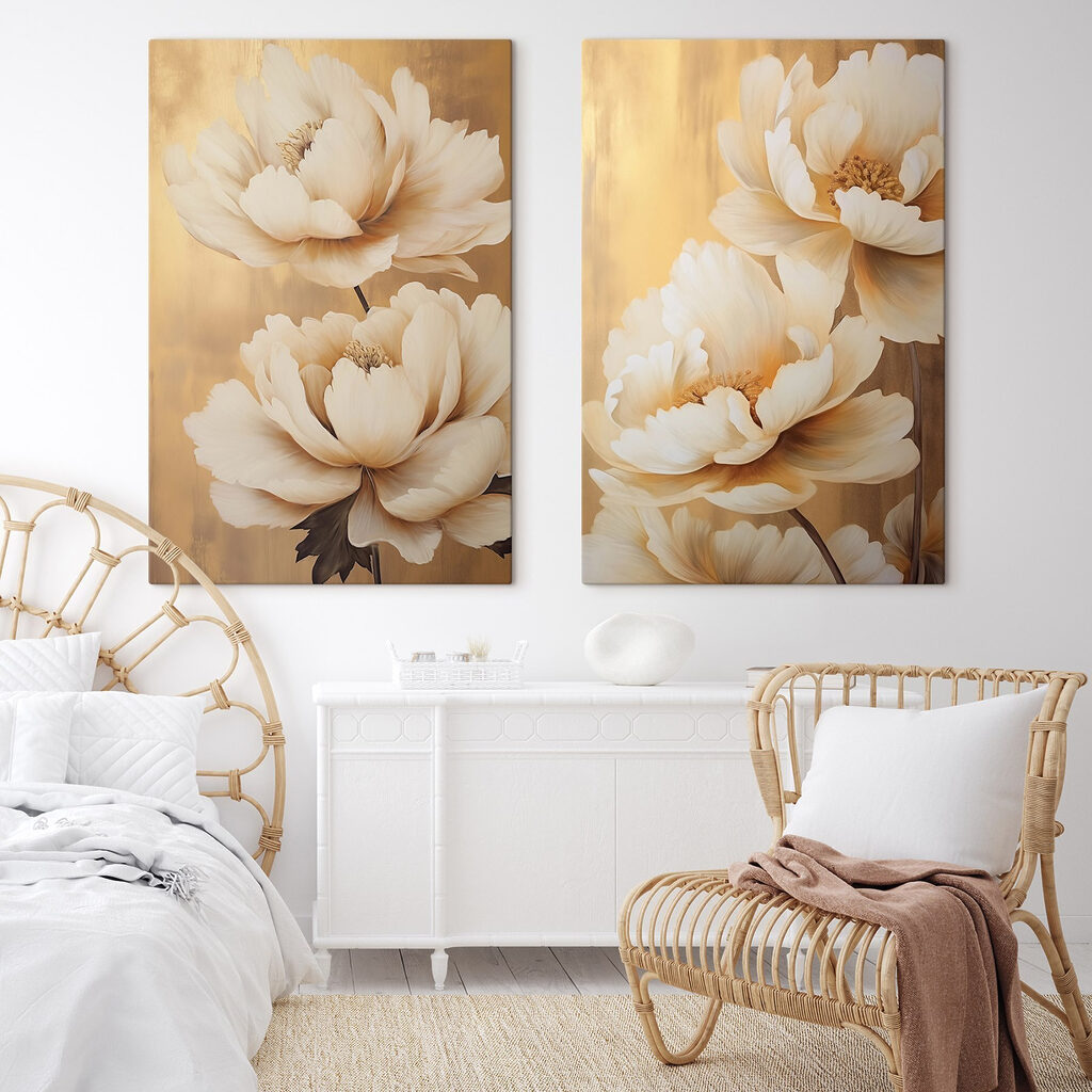 Fleurs sur fond d’or — intérieur 1