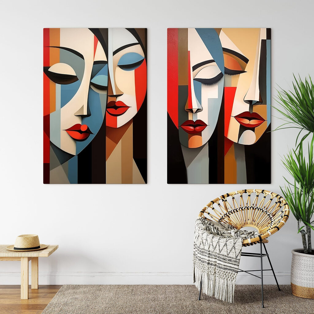 Visages côte à côte — intérieur 1