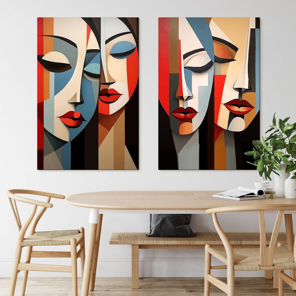 Visages côte à côte — intérieur 2